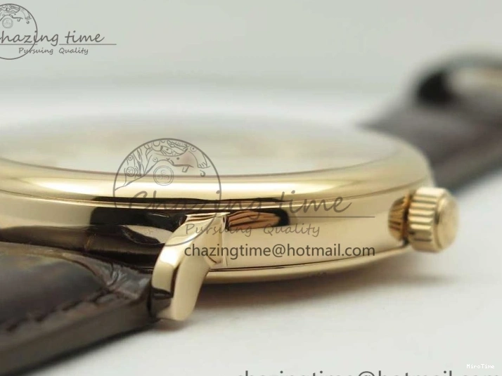 MIROTIME 0126 Portofino Automatic RG FKF 1:1 Best Edition White Dial on Brown Leather Strap A Practical 7140